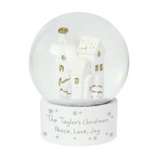 Personalised Village Glitter Snow Globe